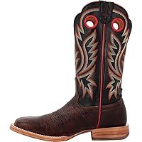 Durango Mens Prca Collection Shrunken Bullhide Embroidery Square Toe Casual Boots Mid Calf - Black, Brown