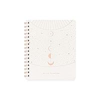 Fringe Studio Non-Dated Daily Planner, Faux Leather Cover, Moon Phase Dust
