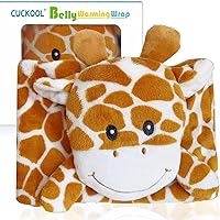 Cuckool Colic Relief for Newborns, Colic and Gas Relief for Babies and Infants, Baby Heated Tummy Wrap, Natural Relief for Baby Tummy Aches and Colicky Baby (Giraffe)
