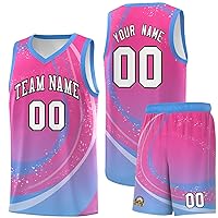 Custom Basketball Jersey -Personalized Team Name Number Customize Sports Uniform for Men Women Youth