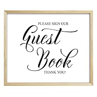 Please Sign Our Guest Book Sign Wedding Guestbook Sign, Party Print Reception Decor (Frame Not Included)