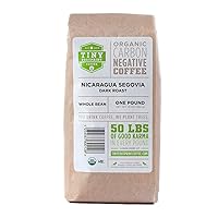 Fair Trade Organic Nicaragua Segovia Dark Roast |Whole Bean Coffee | USDA Organic | Fair Trade Certified | Carbon Negative | 16 Ounce