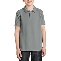 Boy Short Sleeve Youth Polo Performance Shirt Silk Touch Youth Polo Shirts for Boys Y500