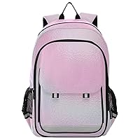 Pastel Color Rainbow Marble Gradient Child Backpack, 15L Capacity, Reflective Strips, Breathable Back Pad, Adjustable Chest Strap for Girls Boys School