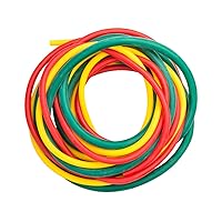 Cando W54615 10-5380 Yellow/Red/Green Low-Powder Exercise Tubing PEP Pack, Easy Resistance
