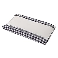 NoJo Into The Wilderness Navy and White Check Super Soft Changing Pad Cover