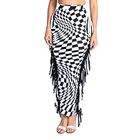 Women's High Waist Maxi Bodycon Pencil Skirt Stretchy Fabric for Comfort and Style