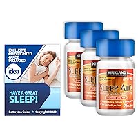 Kirkland Signature - Nighttime Sleep Aid, 25 mg, 96 Ct (3 Pack) Bundle with Exclusive 