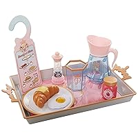 Disney Princess Style Collection Room Service Pretend Play Toy Set - with Serving Tray, Plate Cover, Pitcher & More for A Great Pretend Travel Experience - Girls Ages 3+