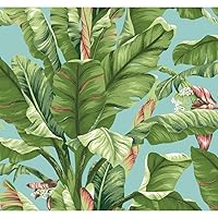 York Wallcoverings Tropics Banana Leaf Removable Wallpaper