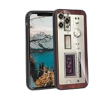 Compatible with iPhone 12 pro max Cassette Tape Case,Vintage 80s 90s Retro Music Cassette Mixtape Cool Design for iPhone Case Women Men Boys Girls,Slim Soft Silicone Back Cover Case for iPhone