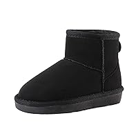 DREAM PAIRS Girls Boys Snow Boots Faux Fur Lined Kids Winter Ankle Shoes for Toddler/Little Kid/Big Kid