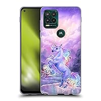 Head Case Designs Officially Licensed Selina Fenech Rainbow Unicorn in Moonlight Art Soft Gel Case Compatible with Motorola Moto G Stylus 5G 2021