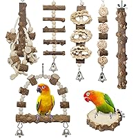 6514 Bonka Bird toys Hook Swing cockatiel parakeet toy canary cages budgie perch 