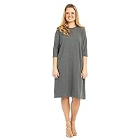 ESTEEZ Comfy Casual Cotton Loose T-Shirt Dress with Pockets for Women