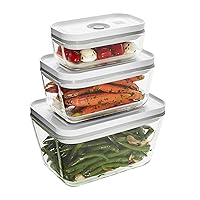 Fresh & Save 3-pc Glass Food Storage, Meal Prep Container, Assorted Sizes