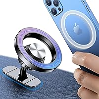 Coolpow for iPhone Magsafe Car Mount【20 Strong Magnets】Magnetic Phone Holder for Car Dash【360° Rotation】car magsafe phone mount Fit iPhone 15 Pro Max 14 13 12 Plus MagSafe car holder vent accessories
