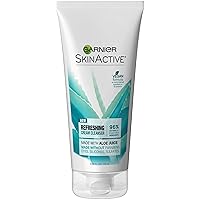 Garnier SkinActive Cream Face Wash with Aloe Juice, Dry Skin, 5.75 fl. oz.