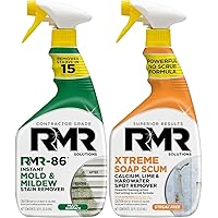 RMR-86 Instant Mold and Mildew Stain Remover Spray and RMR - Xtreme Soap Scum Remover, No-Scrub Bathroom Cleaner for Soap Scum