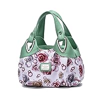 Women's Handbag, Tote Bag, Handbag, Large Dividers, Floral Pattern, Stylish, Shoulder Bag, A4 Size, Large Capacity, Boston Bag, Water Repellent, PU Leather, Brand Bag, Gift