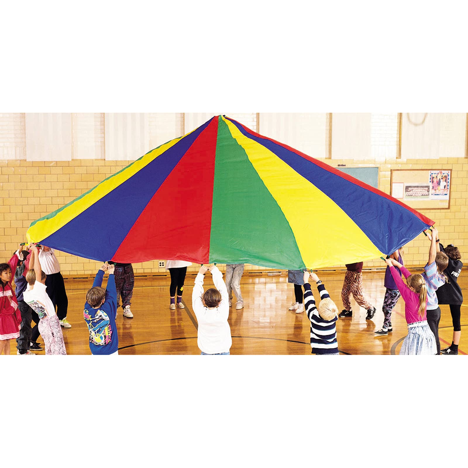 Dick Martin Sports MASP12 Parachute with 12 Handles, 12' Diameter Grade Kindergarten to 1, 4