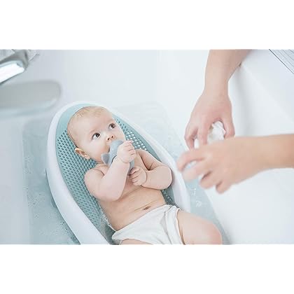 Angelcare Baby Bath Support (Aqua) | Ideal for Babies Less Than 6 Months Old