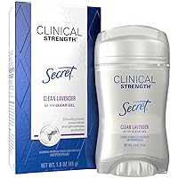 Secret Clinical Strength Clear Gel Antiperspirant & Deodorant,1.60 oz