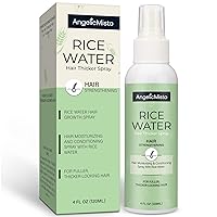 Rice Water For Hair Growth, Leave in Rice Water Hair Care Products for Women & Men, Biotin Infused Fermented Rice Water Spray. Rice Water Hair Mist For Dry, Frizzy, Weak, Damaged Hair - Strengthen, Moisturize & Thicken Hair Naturally - 4oz
