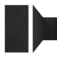 UMIACOUSTICS 3 Packs Large Sound Absorbing Panels,48 x 24 x 0.4 Inches Flame Retardant Acoustic Panels,Decorative Sound Proof Panels in Art Curve Shaped for Wall Door.