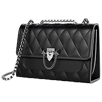 Intrbleu Small Purses and Handbags for Women, Quilted Shoulder Bags Faux Leather Crossbody Bags for Women with Metal Strap
