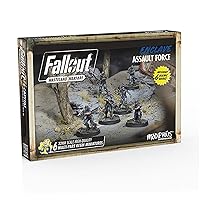Modiphius Entertainment Ltd Fallout Wasteland Warfare: Enclave-Assault Force - 6 Miniatures, 32mm Unpainted Quality Resin Figures, Capital Wave RPG
