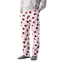 Hat and Beyond Made in USA Mens Premium Pajama Pants with Print Pattern Knit Fleece Lounge PJ Botton with Pockets