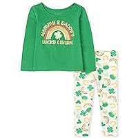 The Children's Place baby-girls And Toddler St. Patrick's Day Long Sleeve Top and Legging 2 Piece Set