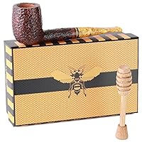 Miele Honey Pipe - Handmade Wood Pipes Savinelli Tobacco Pipe Rusticated Finish (111 KS)
