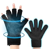 Finger Arthritis Compression Ice Glove & Luguiic Full Finger Arthritis Ice Glove Bundle