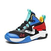 Kids Boys Basketball Shoes Lightweight Casual Sneakers Athletic Tennis Running Walking Shoe