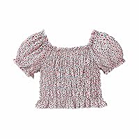 Hi Tops for Girls Sleeve Lace Small Floral Top Shirt is Suitable for Children 2 to 7 T Shirt Long Sleeve Women