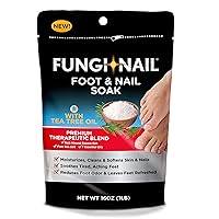 Foot & Nail Soak with Tea Tree Oil - Moisturize, Reduce Foot Odor, & Soothe Aching Feet - A Therapeutic Blend of Rich Mineral Epsom Salt, Pure Sea Salt, and 7 Essential Oils - 1 Pound