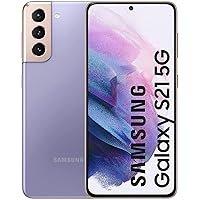 Samsung Galaxy S21 5G | Factory Unlocked Android Cell Phone | International Version 5G Smartphone | Pro-Grade Camera, 8K Video, 64MP High Res | 128GB, (SM-G991B/DS) (Phantom Violet)