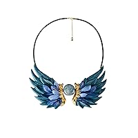 LLADRÓ Paradise Wings Necklace. Porcelain Necklace.