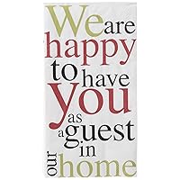 IHR 3-Ply Paper Napkins, 16-Count Guest Size, Happy to Have You