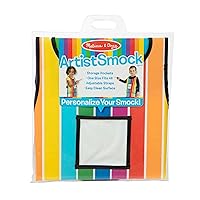 Melissa & Doug Art Essentials Artist Smock - One Size Fits All - Artist Painting Apron With Pockets, Art Smock For Toddlers And Kids