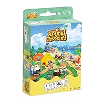Animal Crossing WHOT! Card Game, Contains 53 playable Cards Featuring Isabelle, Mabel, and Timmy and Tommy, Travel Game, Great Gift and Toy for Boys and Girls Aged 5 Plus