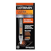 Lotrimin Ultra with No Touch Applicator,1 Week Athlete's Foot Treatment Cream. Prescription Strength Butenafine Hydrochloride 1%,Cures Most Athlete’s Foot Between Toes,Antifungal,0.7 oz (20 Grams)