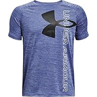 Boys' Tech Split Logo Hybrid Short-Sleeve T-Shirt