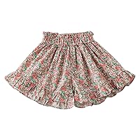 Toddler Baby Girls Shorts Floral Pattern Shorts Summer Outdoor Casual Fashionable Shorts Girls Summer Clothes