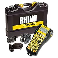 DYMO 1756589 Rhino 5200 Industrial Label Maker Kit, 5 Lines, 4 9/10w x 9 1/5d x 2 1/2h DYMO 1756589 Rhino 5200 Industrial Label Maker Kit, 5 Lines, 4 9/10w x 9 1/5d x 2 1/2h