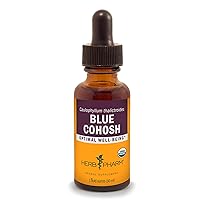 Herb Pharm Certified Organic Blue Cohosh Liquid Extract - 1 Ounce (Pack of 2)
