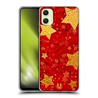 Head Case Designs Gold Starlights Soft Gel Case Compatible with Samsung Galaxy A05