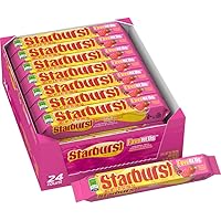 STARBURST FaveREDS Chewy Candy Bulk Pack, Full Size, 2.07 oz (Pack of 24)